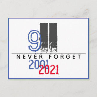WTC 911 Patriottisch Nooit Vergeten 20e Verjaardag Briefkaart