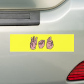 WTF-Bumpersticker Bumpersticker (Op auto)