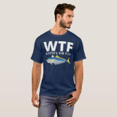 WTF - Funny Where's The Fish T-shirt (Voorkant volledig)