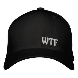 WTF Geborduurde Baseball Hat Flexfit Wool Pet