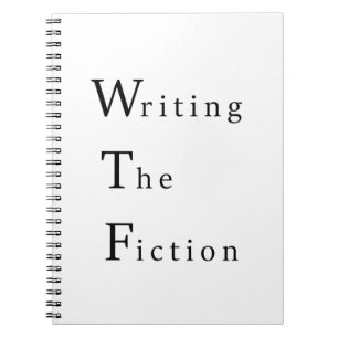 WTF het schrijven van het Fiction spiral Notitiebo Notitieboek