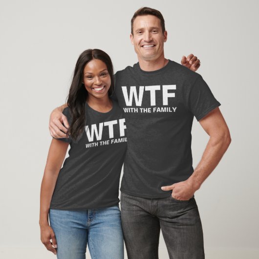 WTF: met de familie (wit) T-shirt (Unisex)