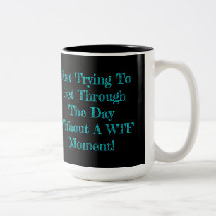 WTF Moment Humor Tweekleurige Koffiemok