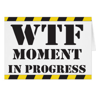 WTF-moment in uitvoering