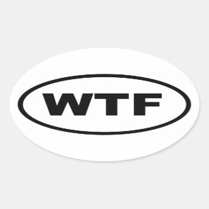 WTF OVALE STICKER