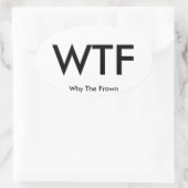 WTF reizen sticker (vel van 4) (Tas)