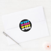 wtf? ronde sticker (Envelop)