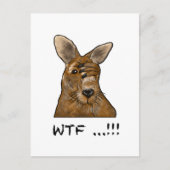 WTF Skippy! Funny Kangaroo Cadeaus en accessoires Briefkaart (Voorkant)