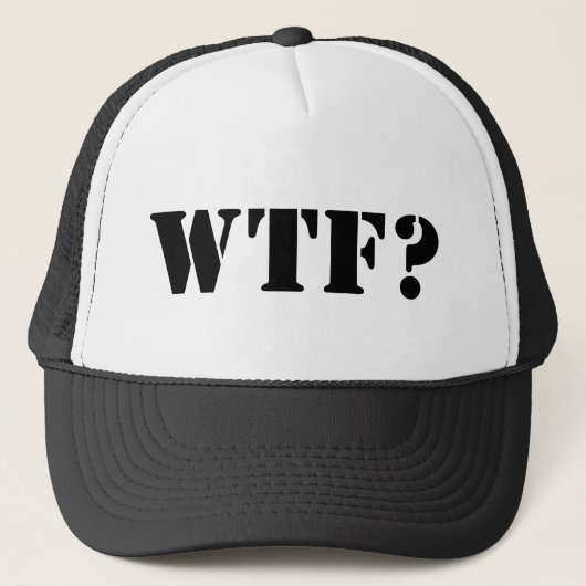 WTF? Trucker Hat Pet (Voorkant)