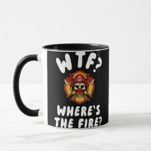 WTF Waar is de brandweerman? Mok