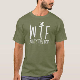 WTF Waar is de Finch Retirement Bird Nerd T-shirt