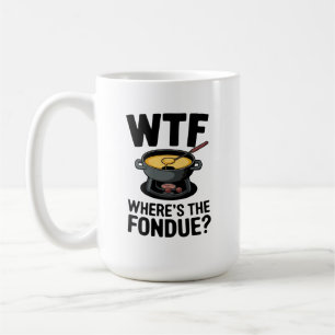 WTF: Waar is de fondue? Grappig kaasontwerp Koffiemok