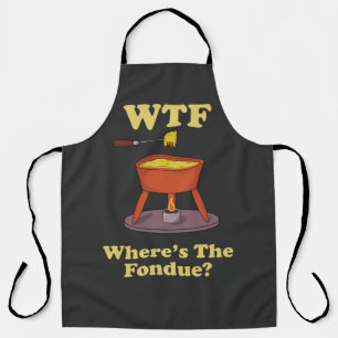 WTF Waar is de Fondue? T-shirt Schort