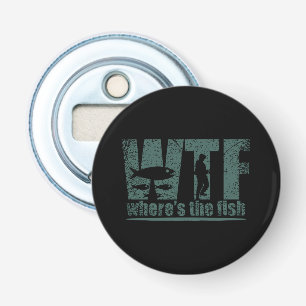 WTF Waar Is De Vis Button Flesopener