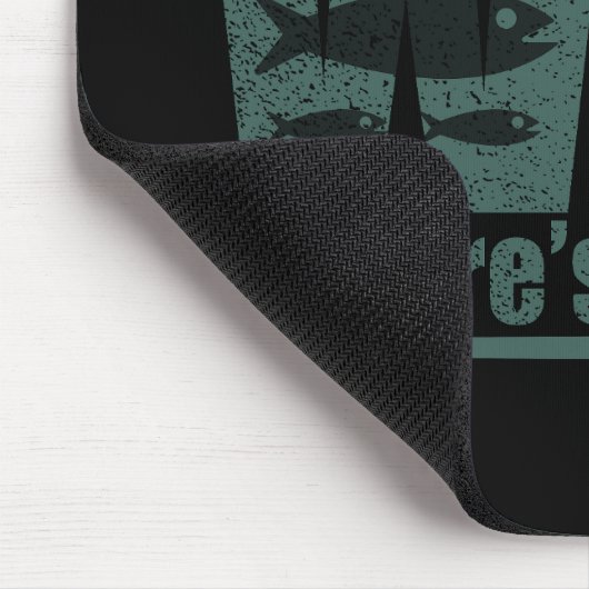 WTF waar is de vis grappig vissen Muismat (Hoek)