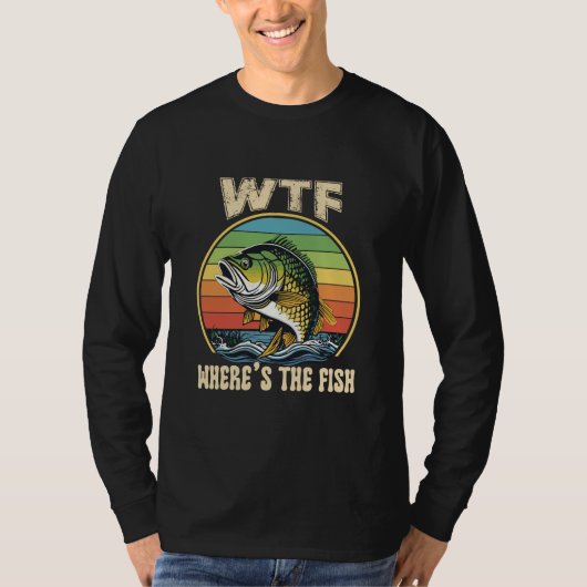 wtf waar is de vis ? t-shirt (Voorkant)