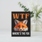 WTF - Waar is de vos Briefkaart (Staand voorkant)