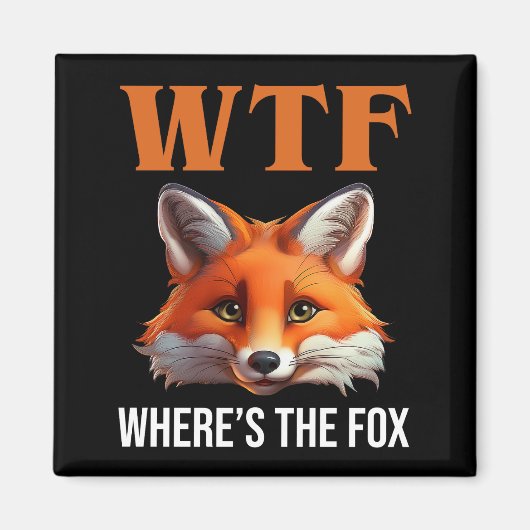 WTF - Waar is de vos Magneet (Voorkant)
