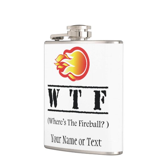 WTF - Waar is het vuurbal? Heupfles (Links)