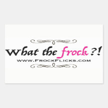 WTF?! - Wat de Frock?! -Stickers