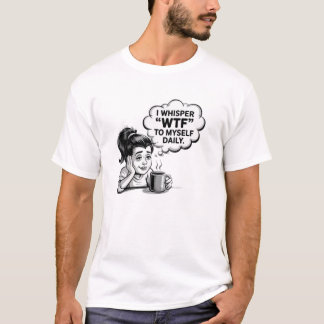 WTF Whisper - Grappig Retro Cartoon Ontwerp voor A T-shirt