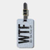 WTF: Win The Face-off (Hockey) Bagagelabel (Voorkant verticaal)