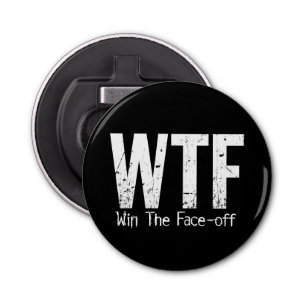 WTF: Win The Face-off (Hockey) Button Flesopener
