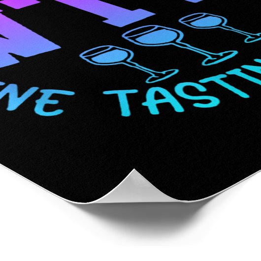 Wtf Wine Tasting Friends Drinking Funny Saying Quo Poster (Hoek)