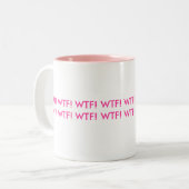 WTF! WTF! Mok! Tweekleurige Koffiemok (Voorkant links)