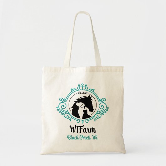 WTFarm Canvas tas Logo aan beide zijden (Voorkant)