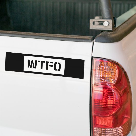WTFO BUMPERSTICKER (Op Truck)