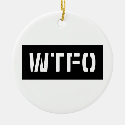 WTFO KERAMISCH ORNAMENT (Voorkant)