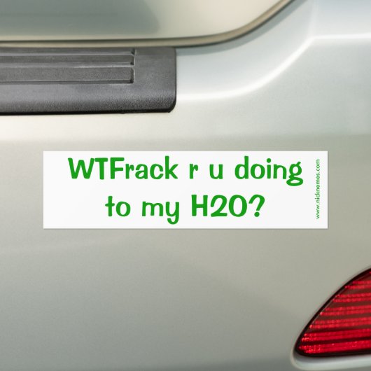 WTFrack doet u dat? Bumpersticker (Op auto)