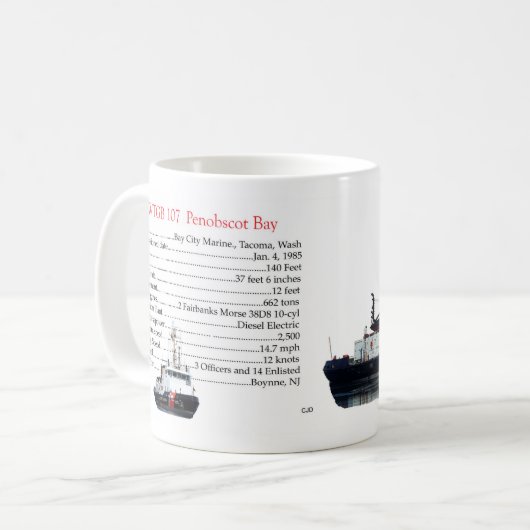 WTGB 107 Penobscot Bay mug (Devant gauche)