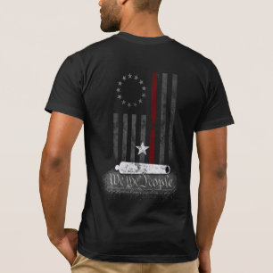 WTP BETSY ROSS THIN RED LINE AMERICAN FLAG T-SHIRT