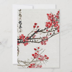 Wu Changshi - Plum Blossom Feestdagenkaart