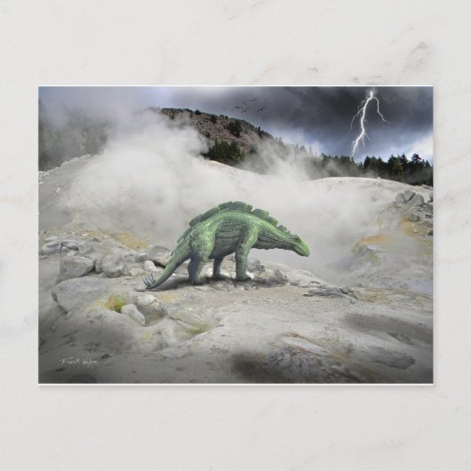 Wuerhosaurus Dinosaur Briefkaart (Voorkant)