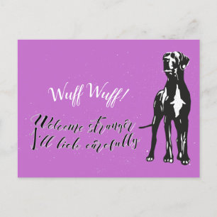 Wuff Wuff Briefkaart