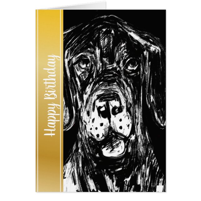 Wuff wuff, Happy Birthday from a Great Dane (Devant)