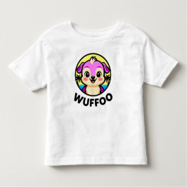 Wuffoo Adventures Cute Kawaii Puppy animation logo Kinder Shirts