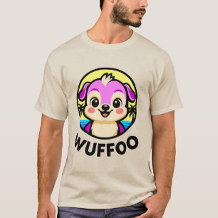 Wuffoo Avonturen Cute Kawaii Puppy animatie logo T-shirt