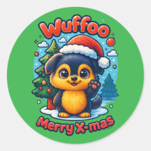 Wuffoo Molli Prettig Kerstfeest Kawaii 3D Feestdag