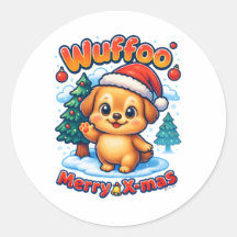 Wuffoo Roony Prettig Kerstfeest Kawaii 3D Feestdag