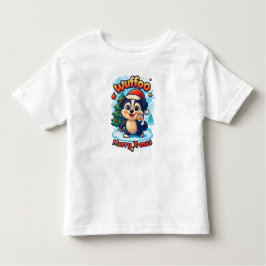 Wuffoo Surffie Merry X-mas Kawaii 3D Holiday Kinder Shirts