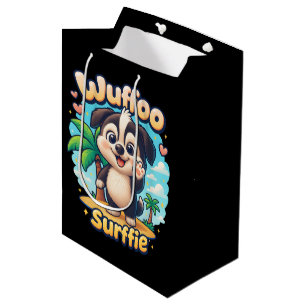 Wuffoo Surffie Schattige Kawaii Hond Tropisch Eila Medium Cadeauzakje