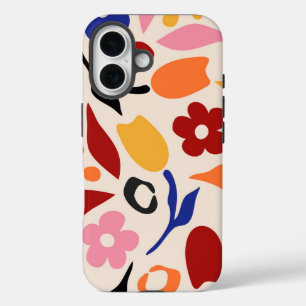 wuivende bloemblaadjes iPhone 16 hoesje