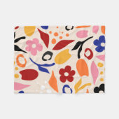 wuivende bloemblaadjes fleece deken (Voorkant (Horizontaal))