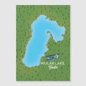 Wular Lake India kaart (Voorkant)