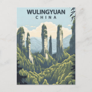 Wulingyuan China Reis naar het verleden Briefkaart