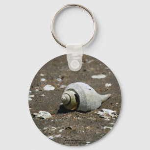 Wulkschelp op het strand - sleutelketen sleutelhanger